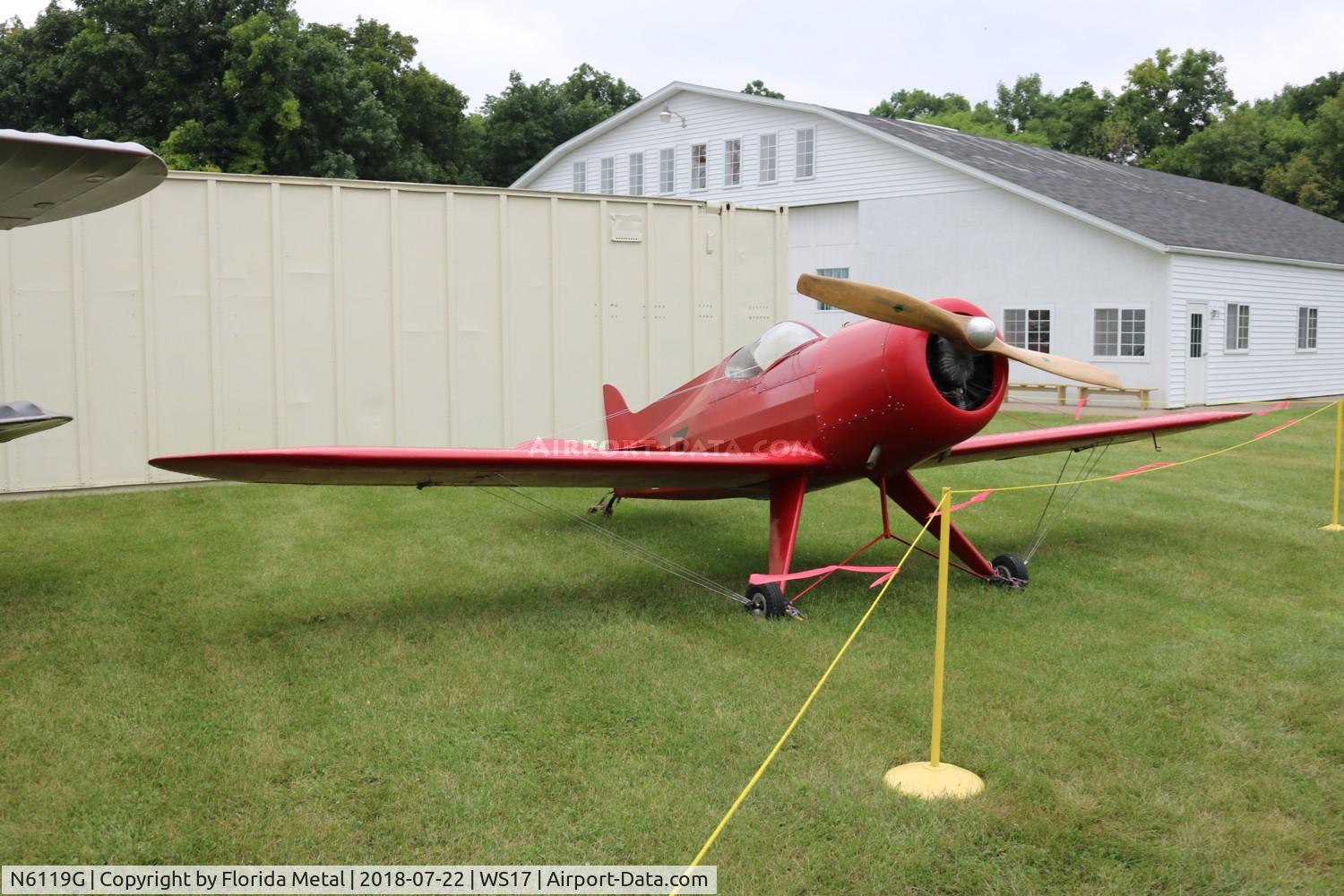 N6119G, 1998 Pobjoy Airmotors 1930 Special Replica C/N T-9, EAA Museum 2018