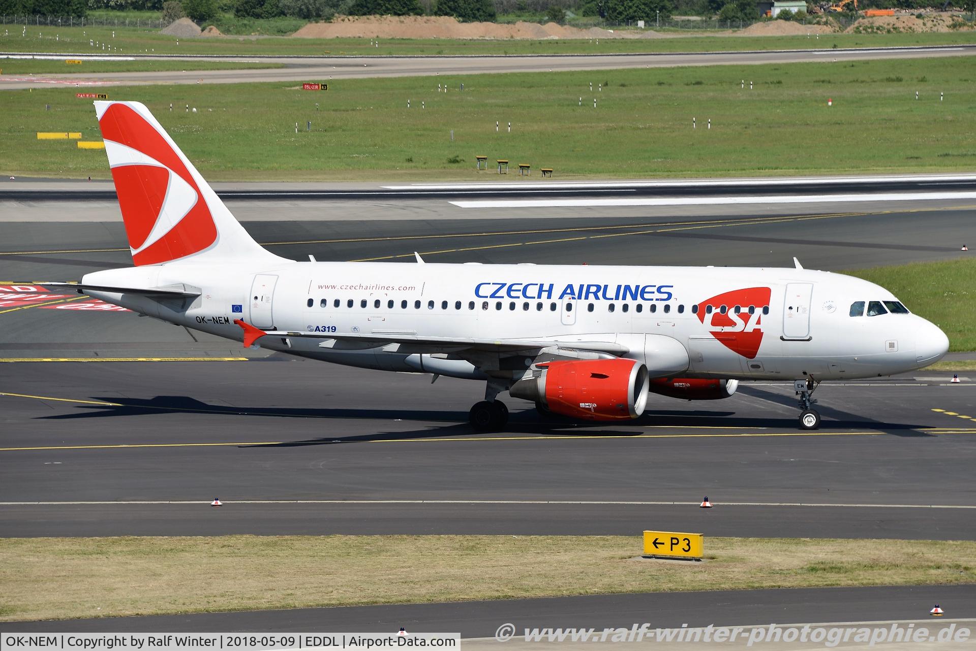 OK-NEM, 2008 Airbus A319-112 C/N 3406, Airbus A319-112 - CSA Czech Airlines 'Vltava'- OK-NEM - 09.05.2018 - DUS