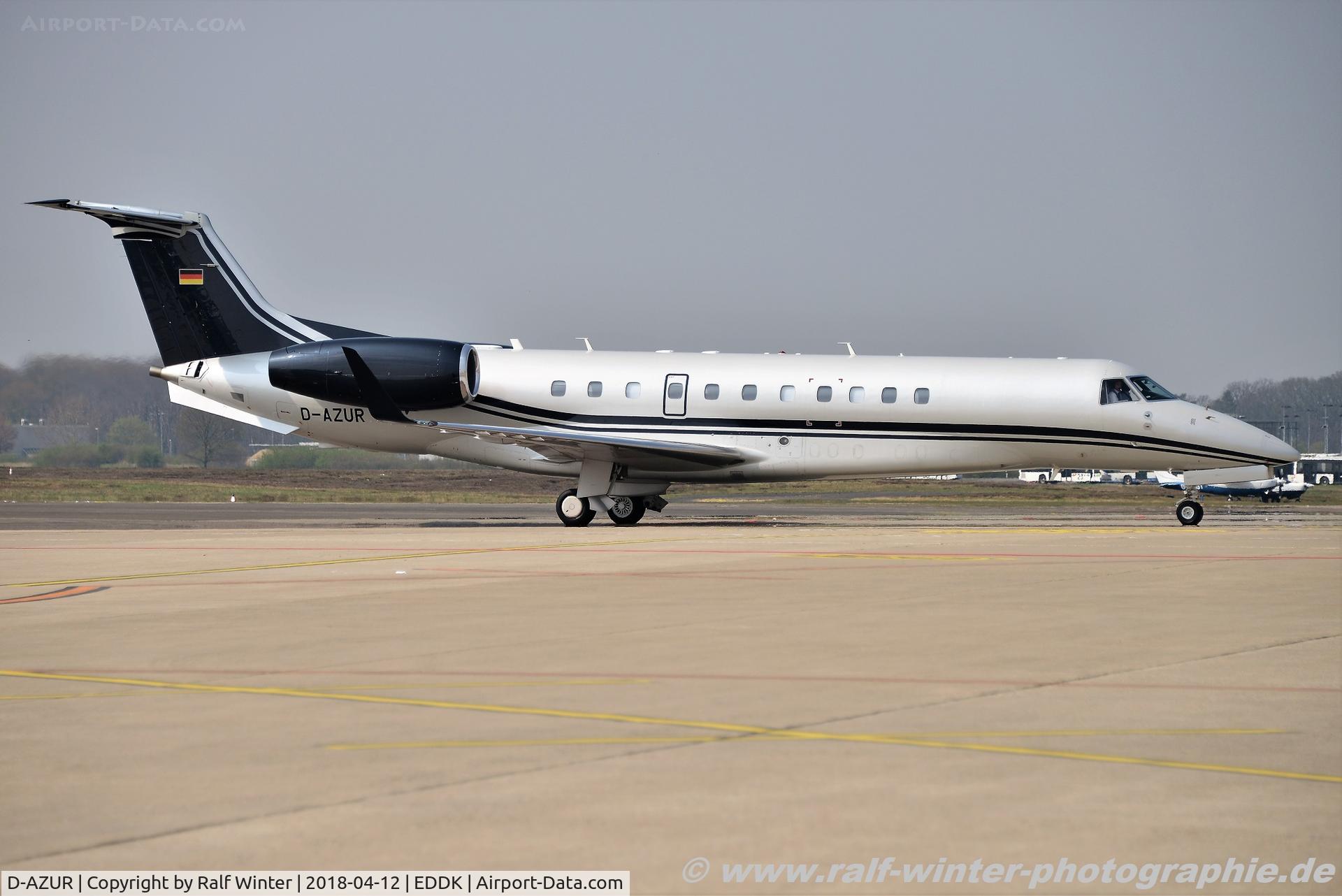 D-AZUR, 2016 Embraer EMB-135BJ Legacy 650 C/N 14501219, Embraer EMB-135BJ Legacy 650 - AHO Air Hamburg - 14501219 - D-AZUR - 12.04.2018 - CGN
