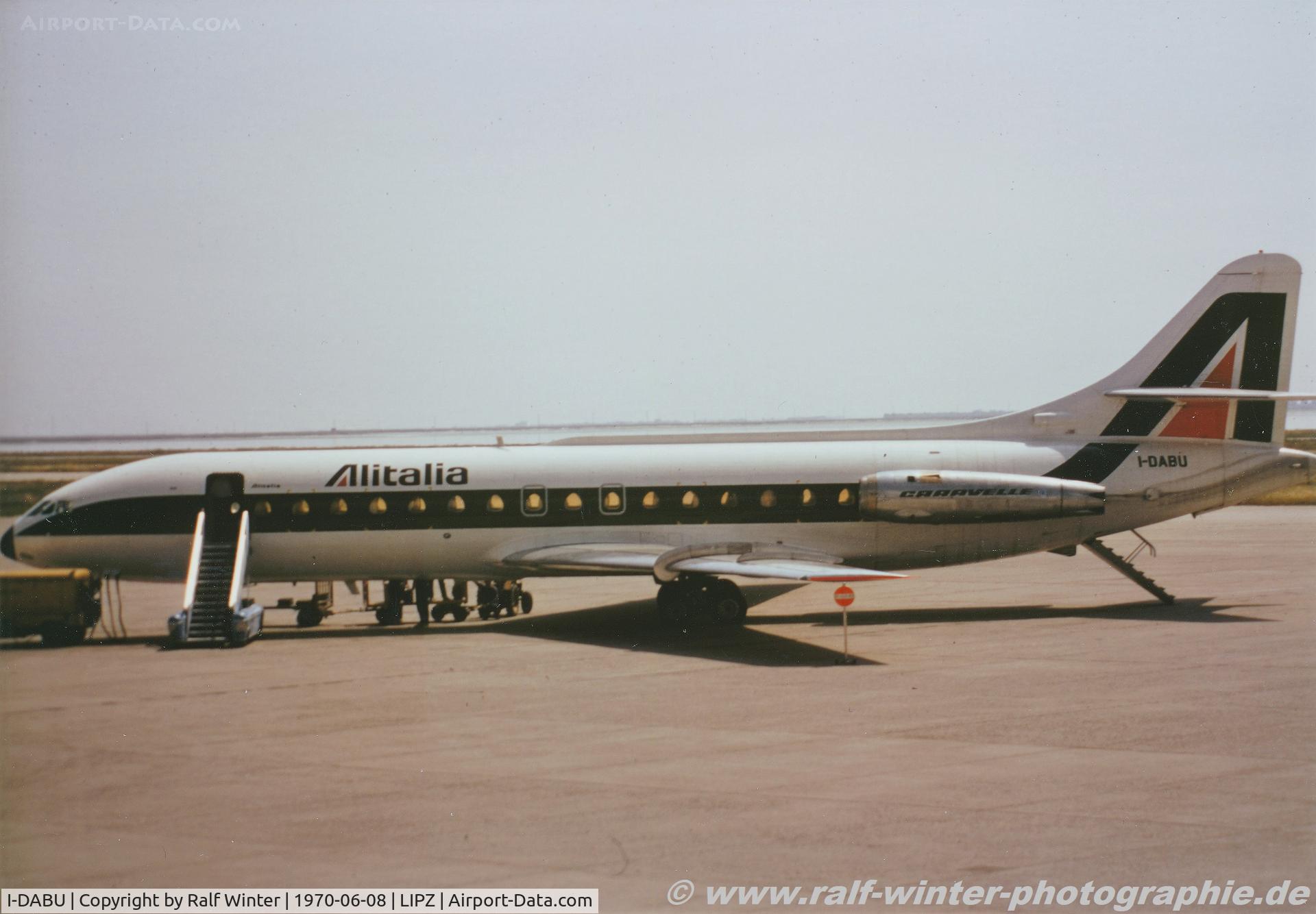 I-DABU, 1961 Sud Aviation SE-210 Caravelle VI-N C/N 077, Sud Aviation SE-210 VI Caravelle - Alitalia 'Vega' - 77 - I-DABU - 08.06.1970 - LIPZ