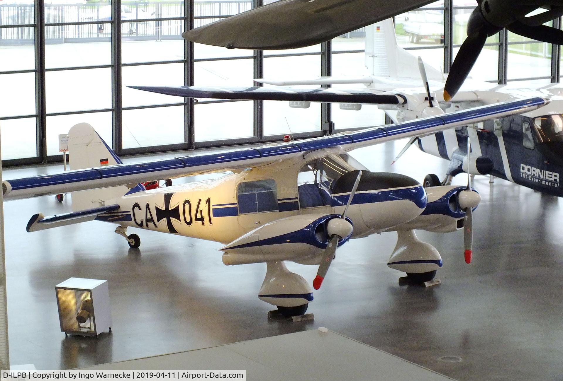D-ILPB, 1961 Dornier Do-28A-1 C/N 3015, Dornier Do 28A-1 (shown in its former identity as Luftwaffe VIP-transport) at the Dornier Mus, Friedrichshafen