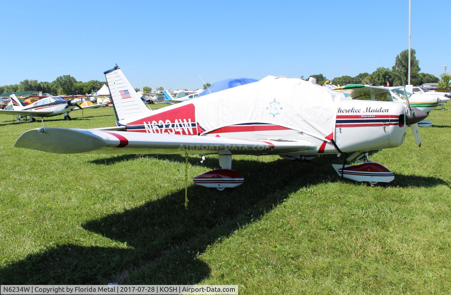N6234W, 1964 Piper PA-28-140 Cherokee C/N 28-20275, EAA OSH 2017