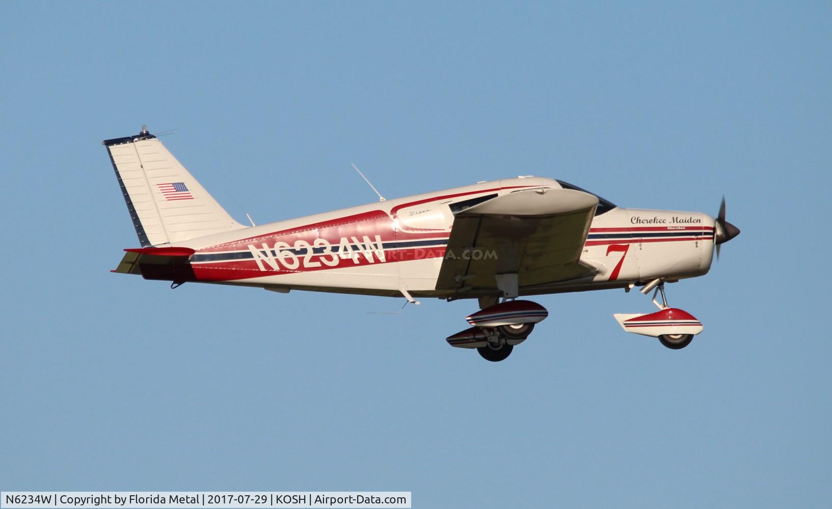N6234W, 1964 Piper PA-28-140 Cherokee C/N 28-20275, EAA OSH 2017