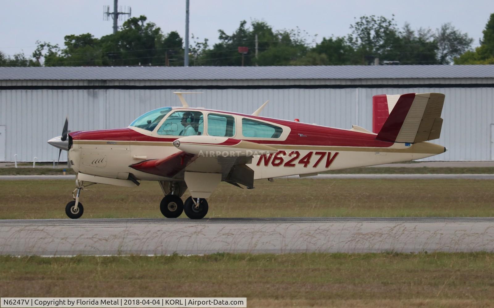 N6247V, 1967 Beech V35A Bonanza C/N D-8614, ORL spotting 2018