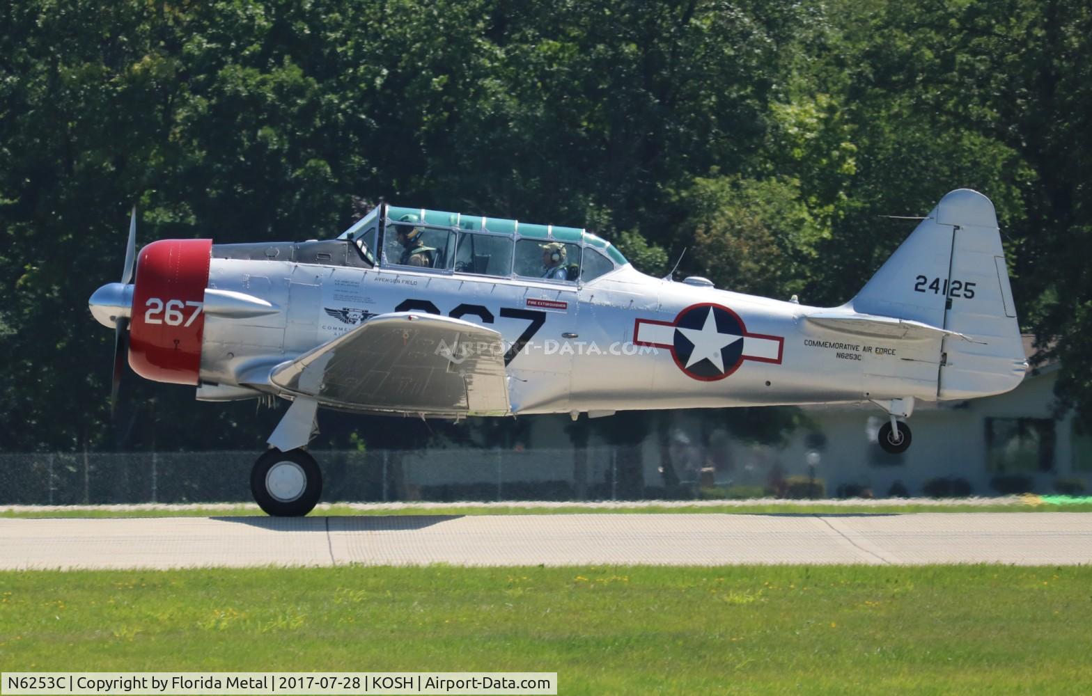 N6253C, North American T-6G Texan C/N 168-47, EAA OSH 2017