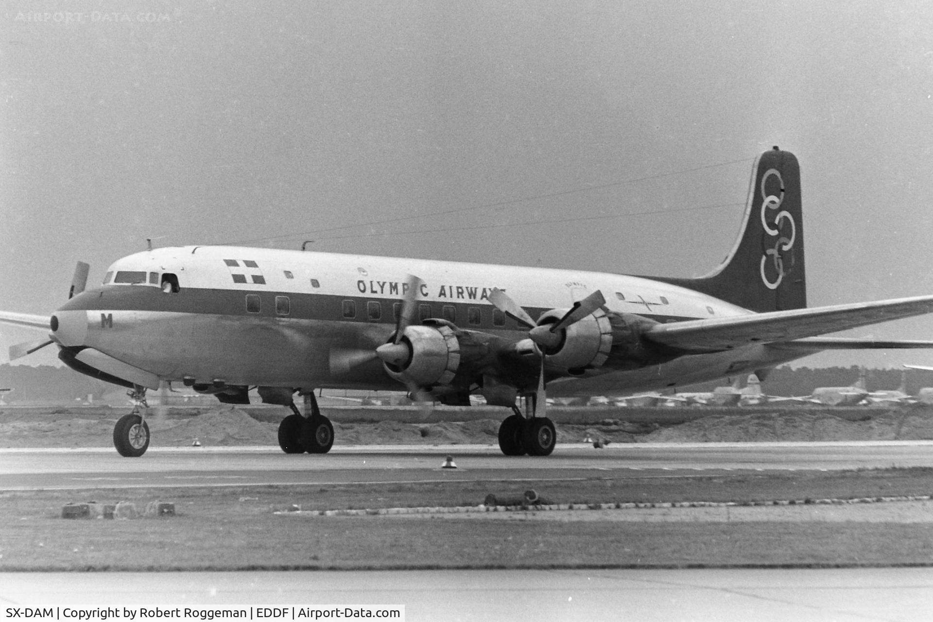 SX-DAM, 1953 Douglas DC-6B C/N 44087, MID 1960's.OLYMPIC AIRWAS.