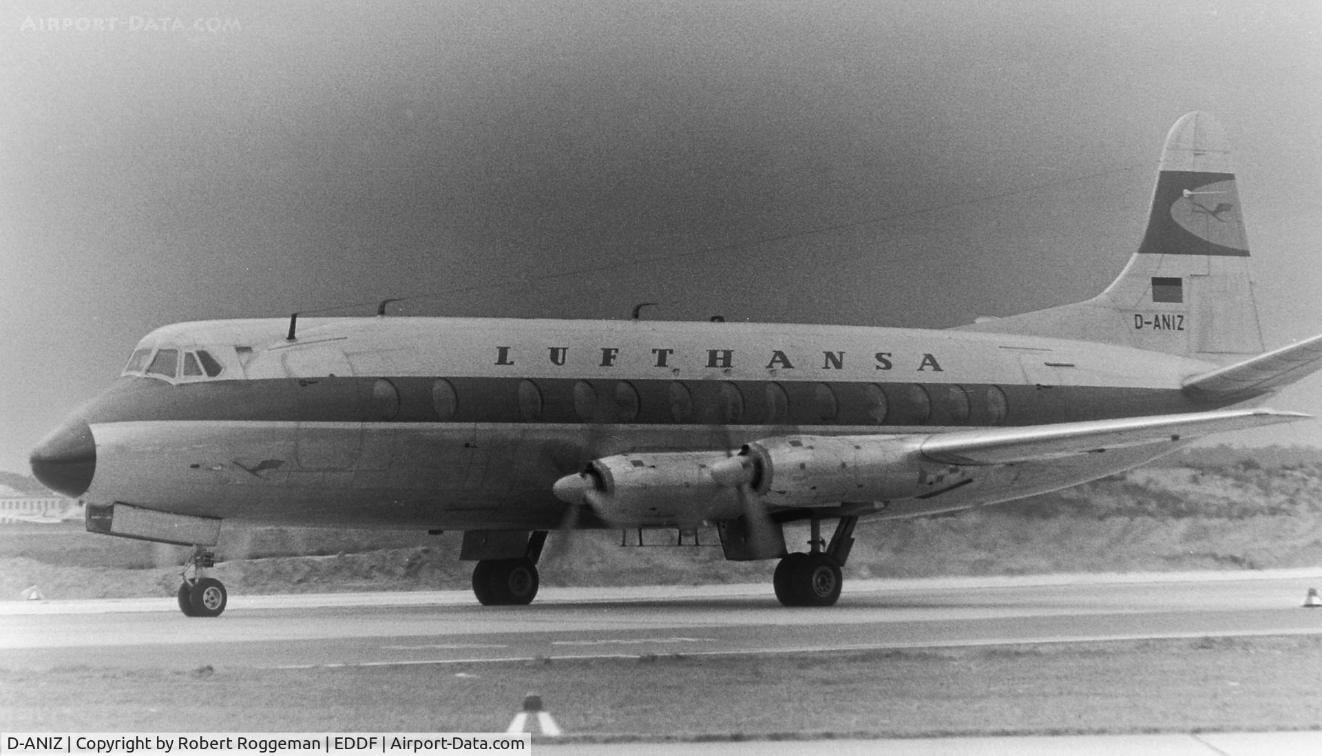 D-ANIZ, 1959 Vickers Viscount 814 C/N 344, MID1960's.LUFTHANSA.