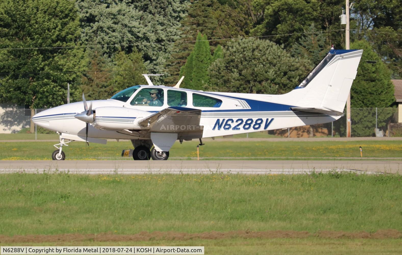 N6288V, 1967 Beech D55 Baron C/N TE-459, EAA OSH 2018