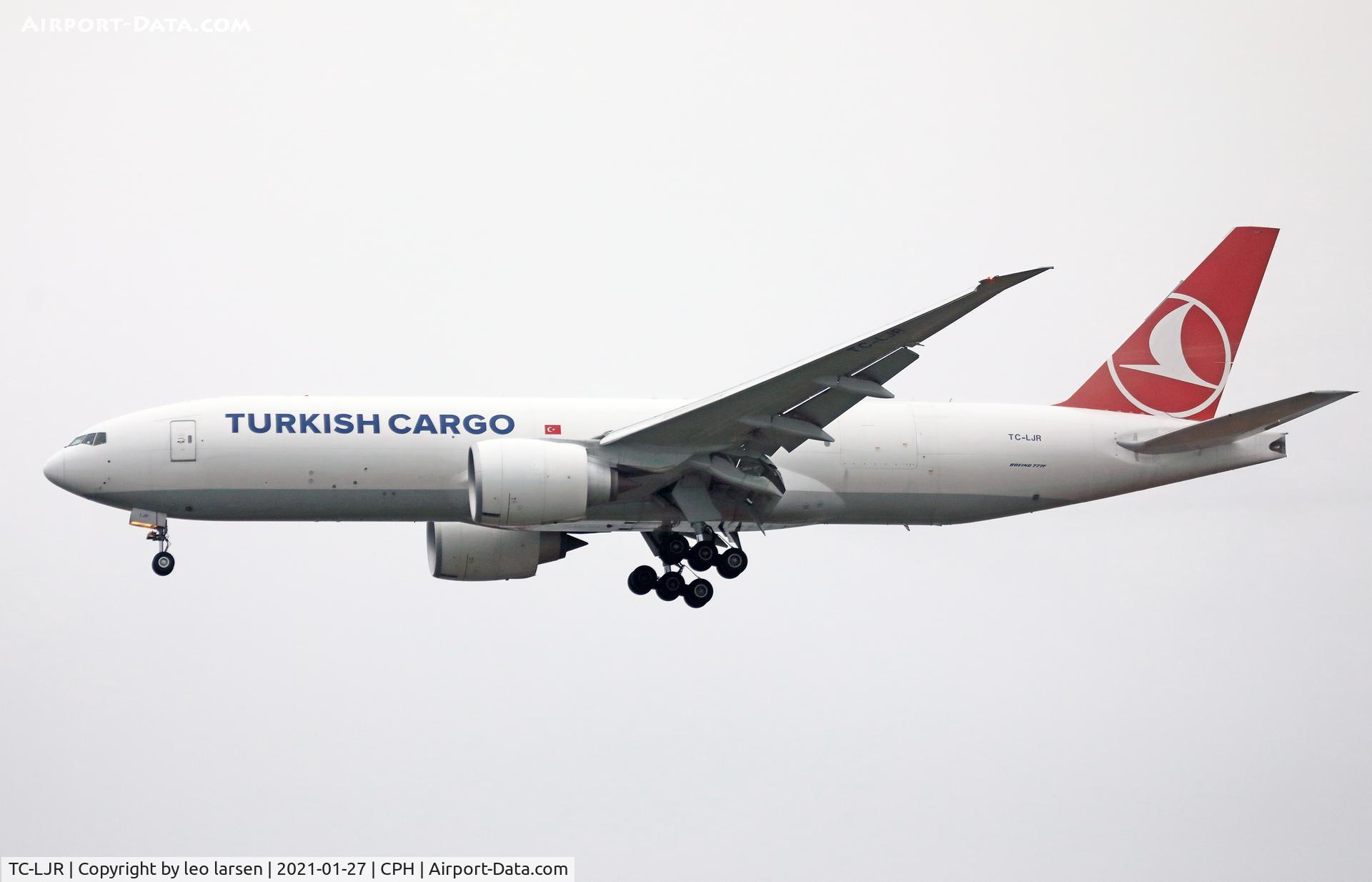 TC-LJR, 2019 Boeing 777F C/N 66578, Copenhagen 27.1.2021