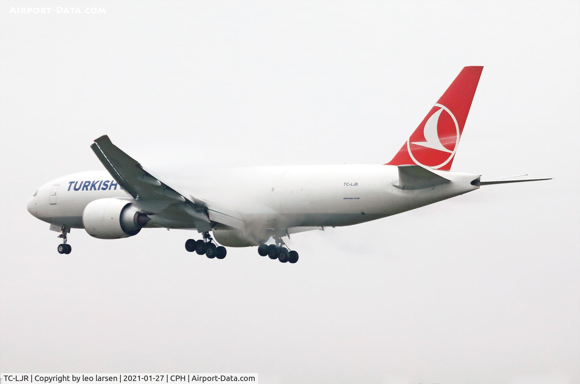TC-LJR, 2019 Boeing 777F C/N 66578, Copenhagen 27.1.2021