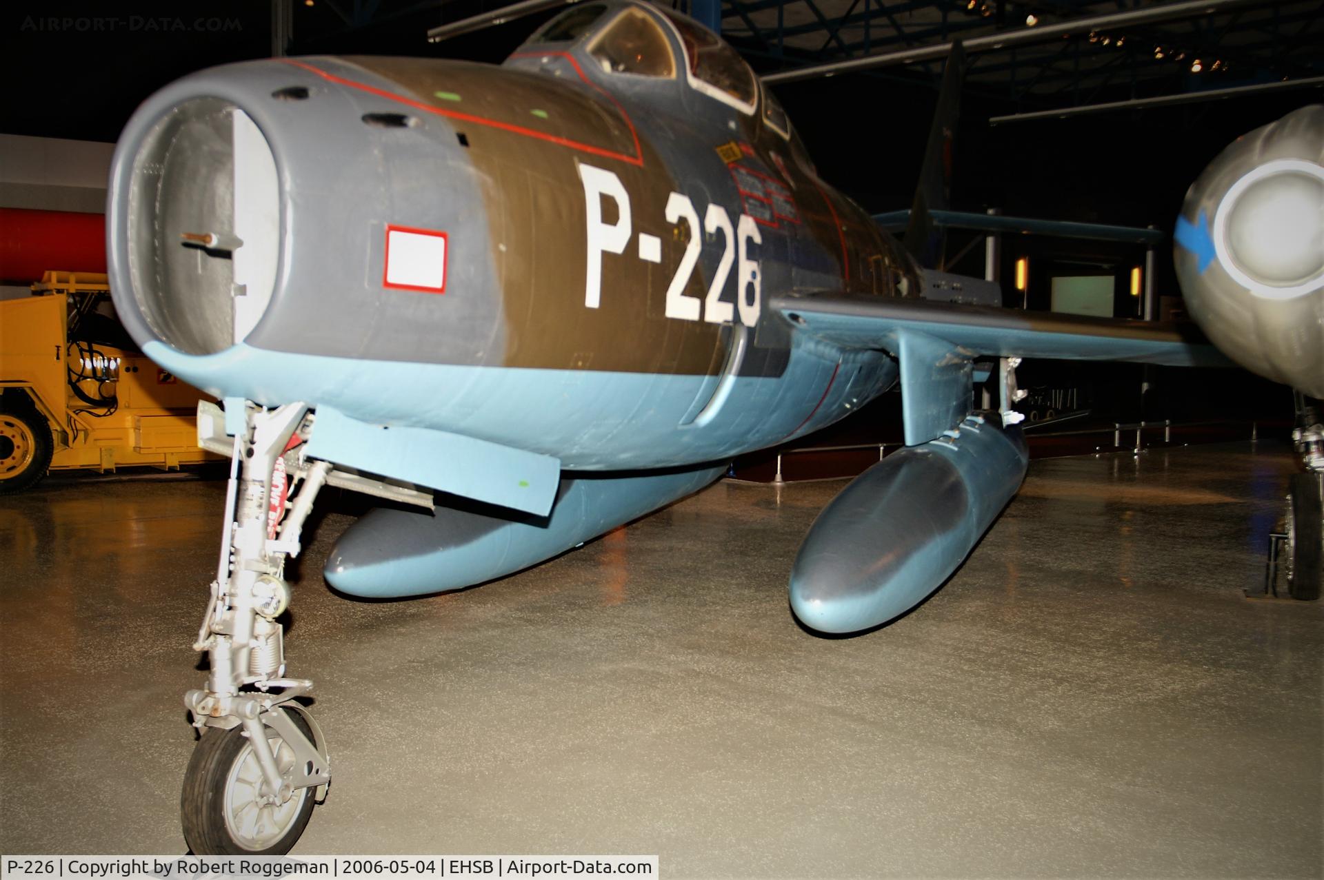 P-226, 1953 Republic F-84F Thunderstreak C/N Not found (53-6612/P-226), PRESERVED.NMM.
