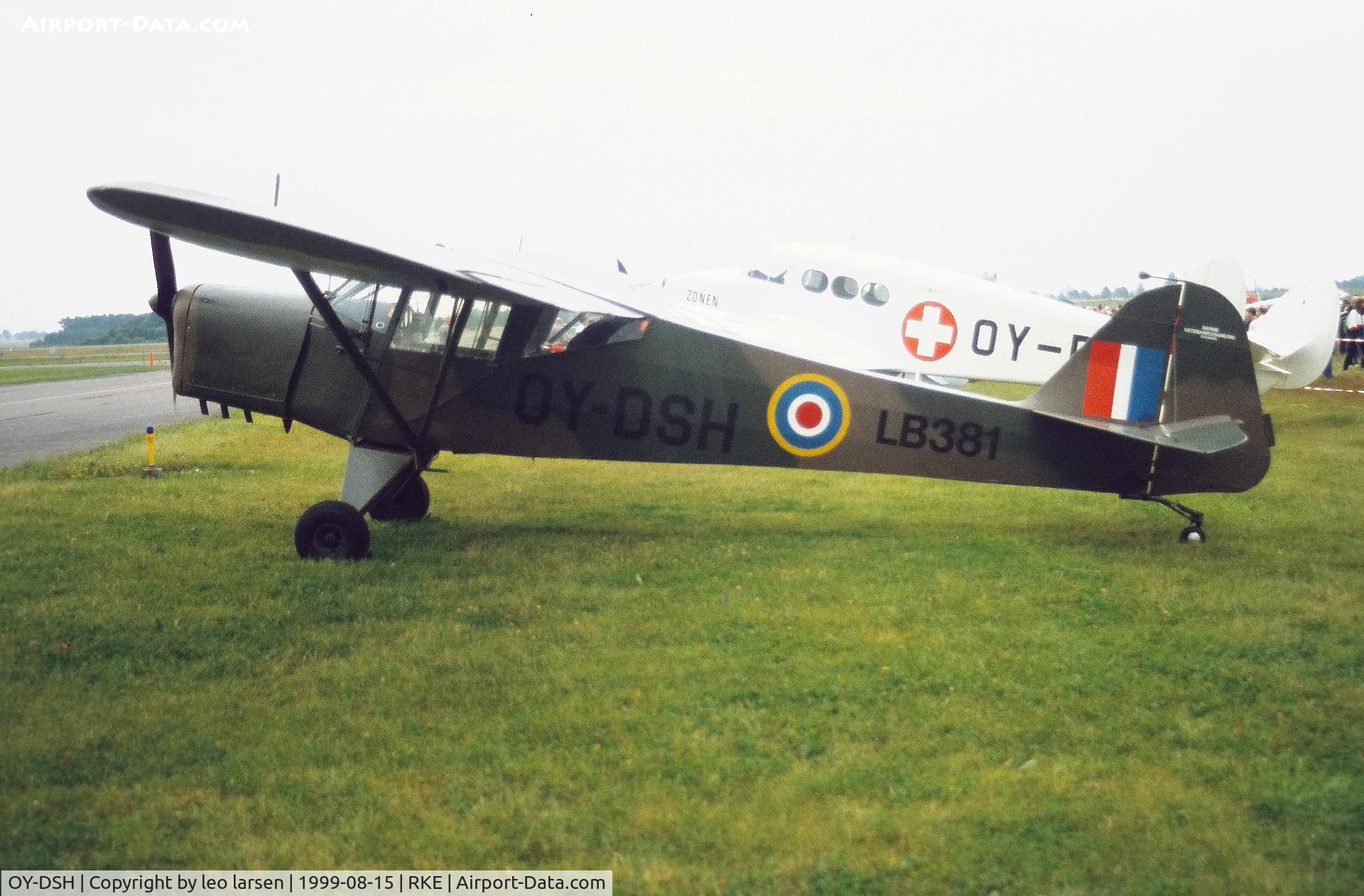 OY-DSH, 1942 Taylorcraft Auster I C/N 228, Roskilde Air Show