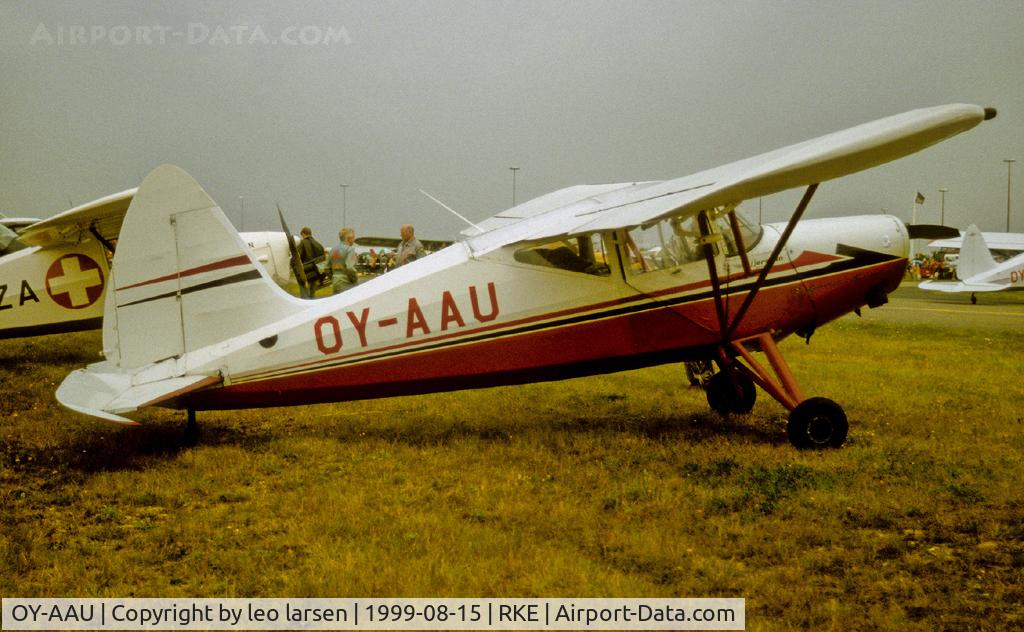 OY-AAU, 1947 SAI KZ VII Laerke C/N 158, Roskilde Air Show 15.8.1999