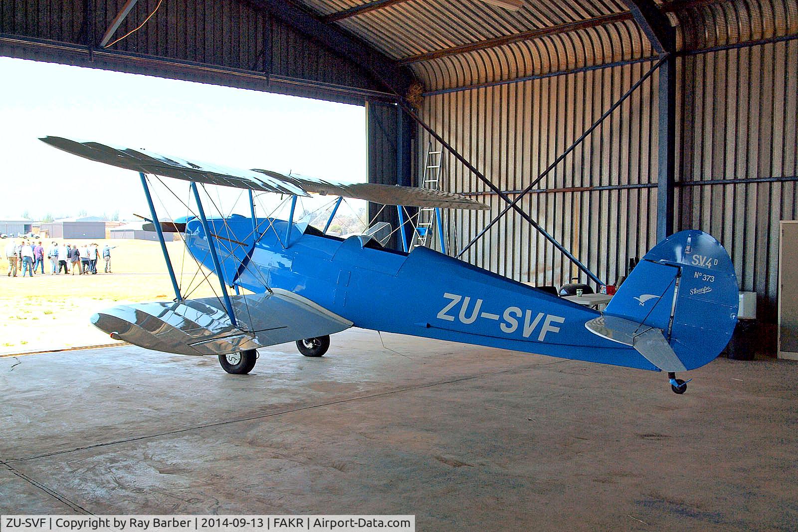 ZU-SVF, 1946 Stampe-Vertongen SV-4C C/N 373, ZU-SVF   SNCAN Stampe SV.4C [373] Krugersdorp-Oatlands~ZS 13/09/2014