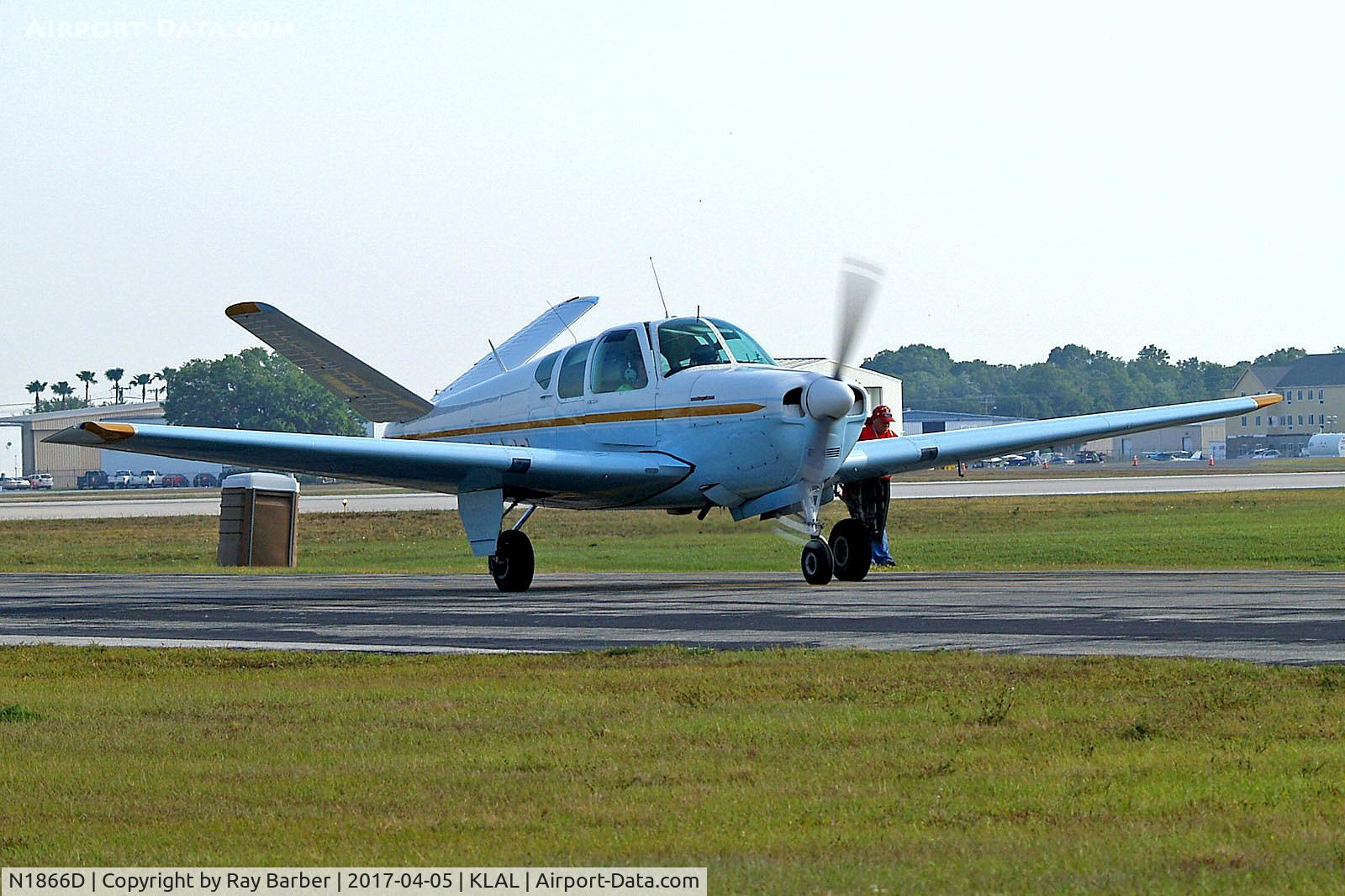 N1866D, 1952 Beech C35 Bonanza C/N D-3136, N1866D   Beech C35 Bonanza [D-3136] Lakeland-Linder~N 05/04/2017