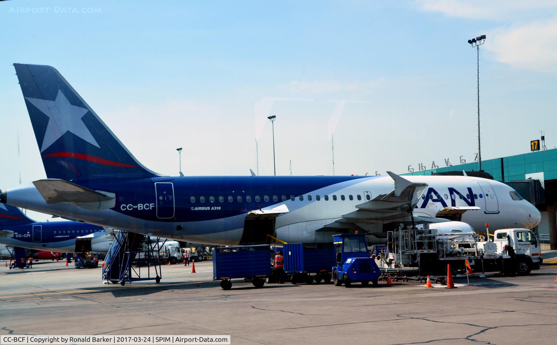 CC-BCF, 2012 Airbus A319-112 C/N 5097, At the gate  Lima