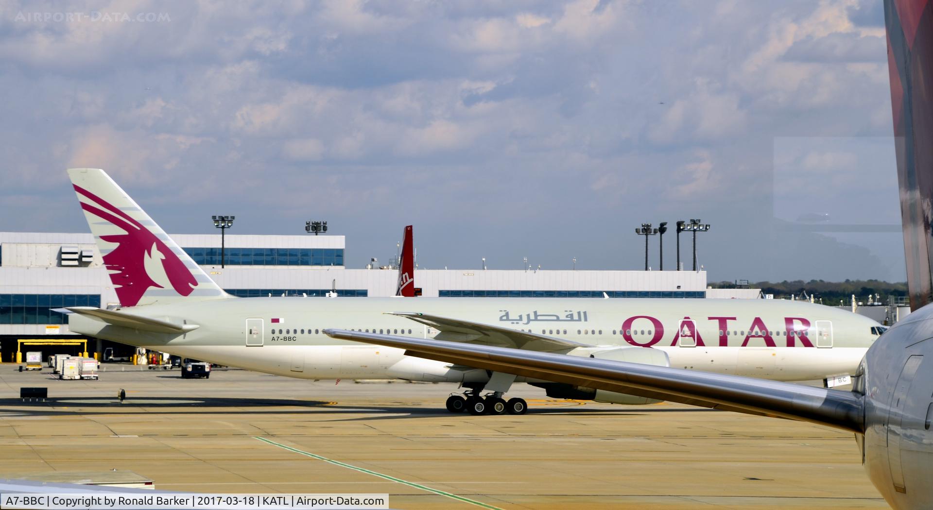 A7-BBC, 2009 Boeing 777-2DZ/LR C/N 36015, Taxi Atlanta