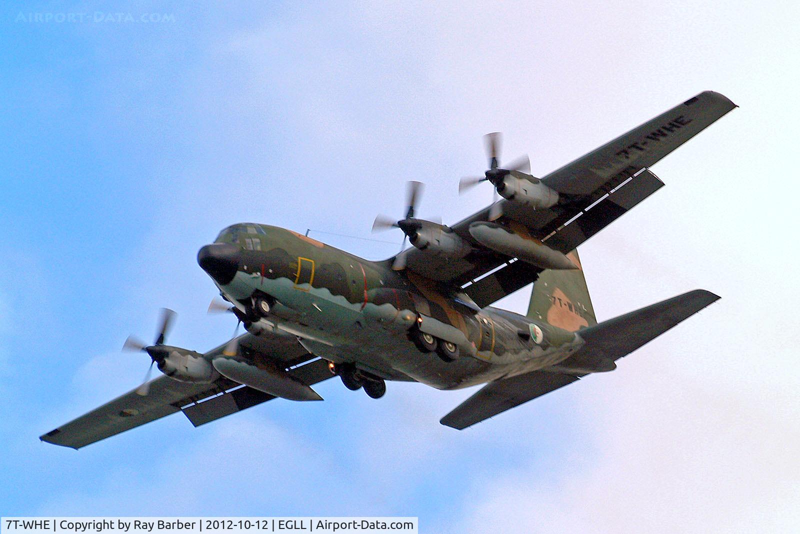 7T-WHE, 1982 Lockheed C-130H-30 Hercules C/N 382-4935, 7T-WHE   Lockheed C-130H Hercules [4935] (Algerian Air Force) Home~G 12/10/2012. On approach 27R.