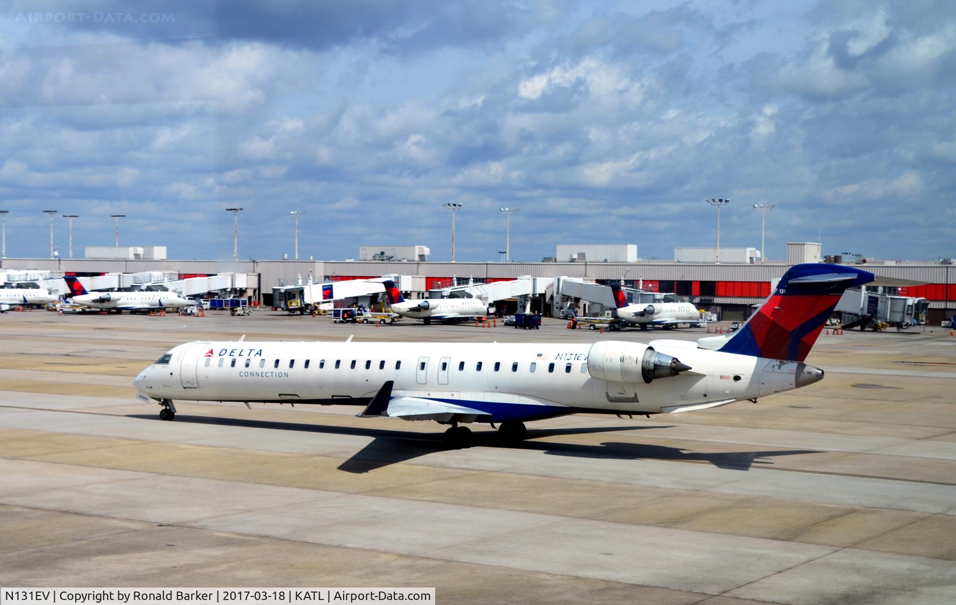 N131EV, 2008 Bombardier CRJ-900ER (CL-600-2D24) C/N 15217, Taxi Atlanta
