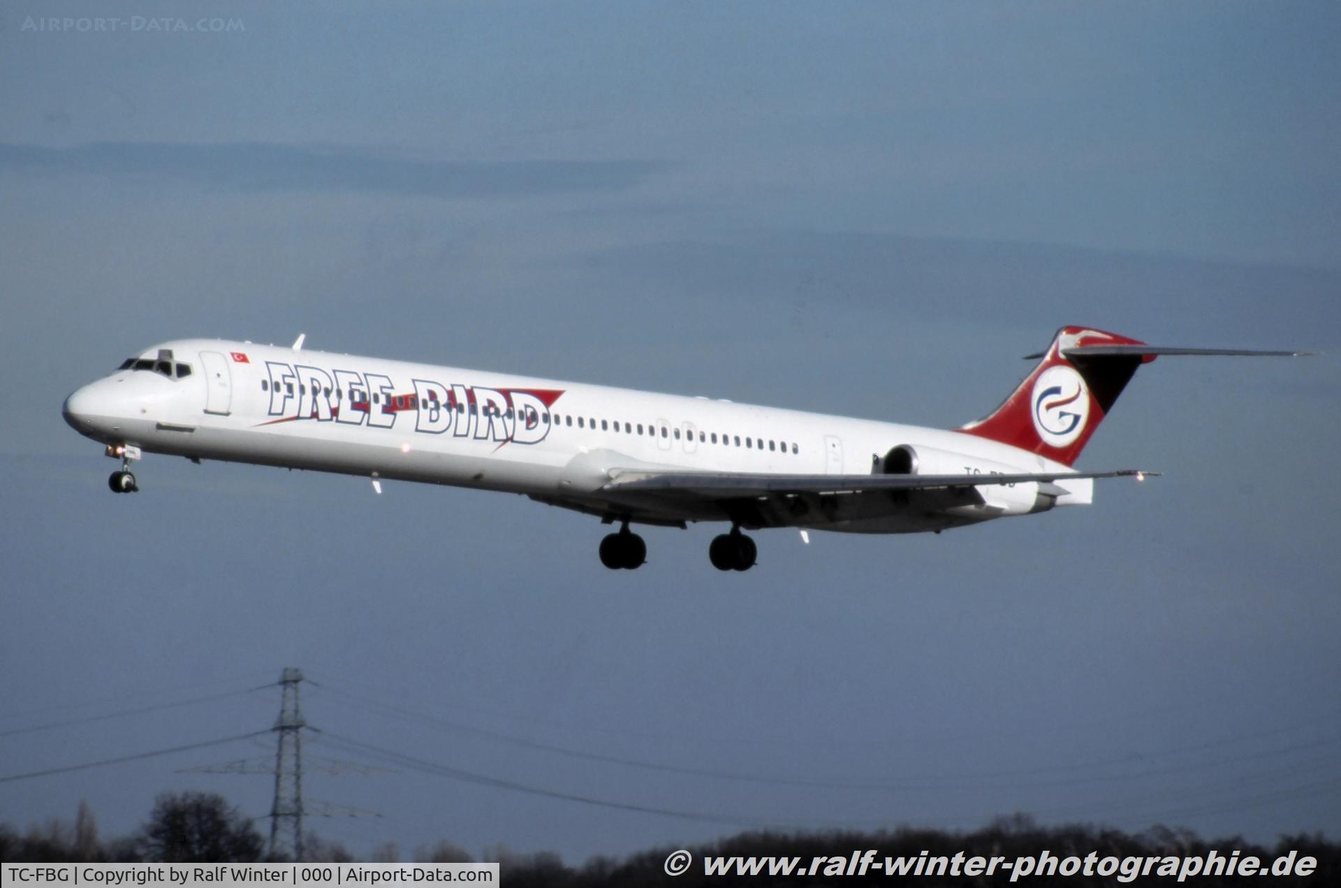 TC-FBG, McDonnell Douglas MD-83 C/N 53184, McDonnell Douglas MD-83 - Freebird Airlines - 53184 - TC-FBG - 03.2003