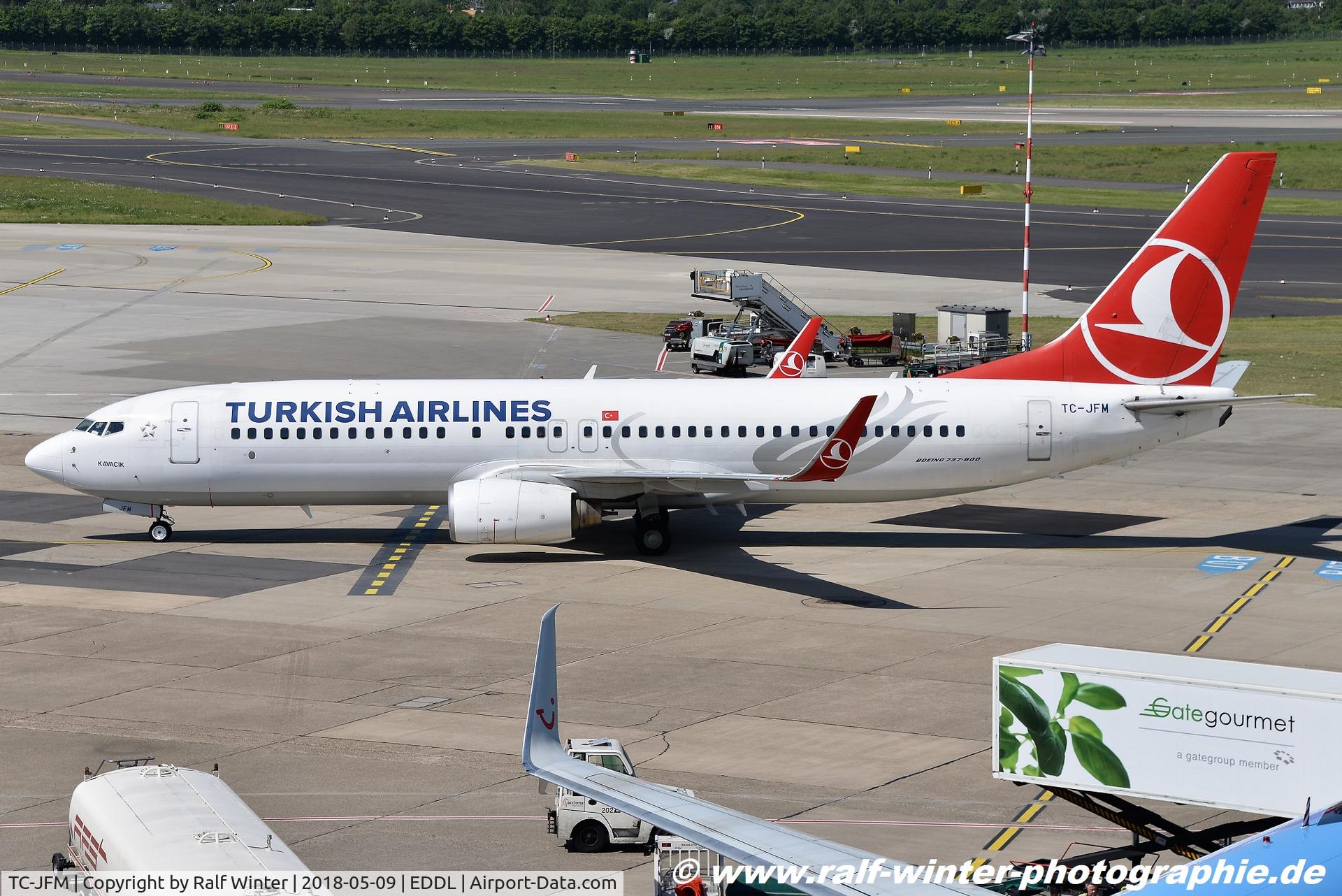 TC-JFM, 1999 Boeing 737-8F2 C/N 29775, Boeing 737-8F2 - TK THY Turkish Airlines 'Kavac?k' - 279 - TC-JFM - 09.05.2018 - DUS