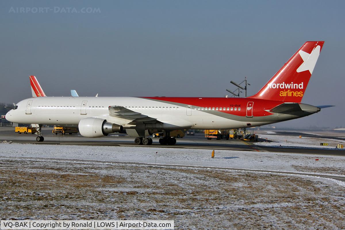 VQ-BAK, 1995 Boeing 757-2Q8 C/N 26332, at salzburg