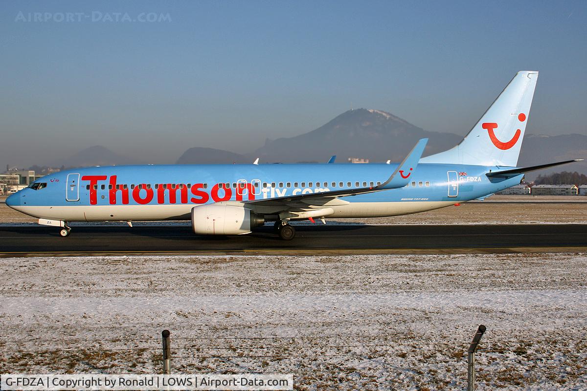 G-FDZA, 2007 Boeing 737-8K5 C/N 35134, at salzburg