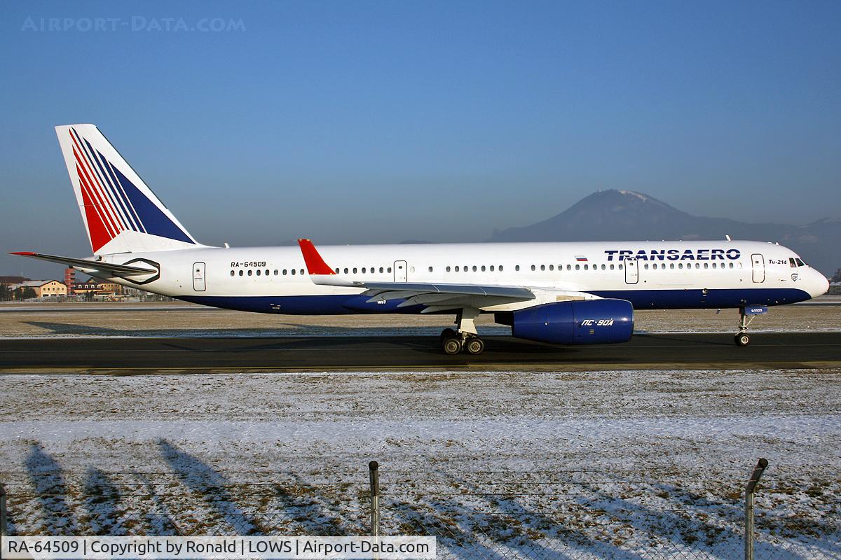 RA-64509, 2006 Tupolev Tu-214 C/N 42305009, at salzburg
