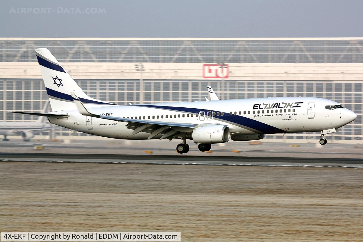 4X-EKF, 2008 Boeing 737-8HX C/N 29638, at munchen