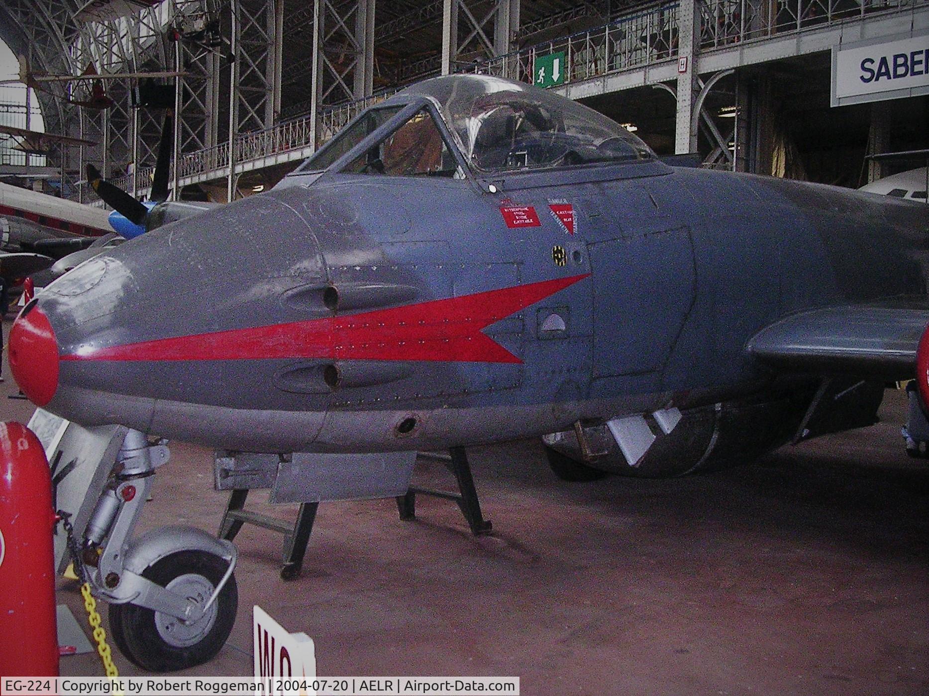 EG-224, 1952 Gloster Meteor F.8 C/N M1, PRESERVED.BAM.BAF.K5 K.