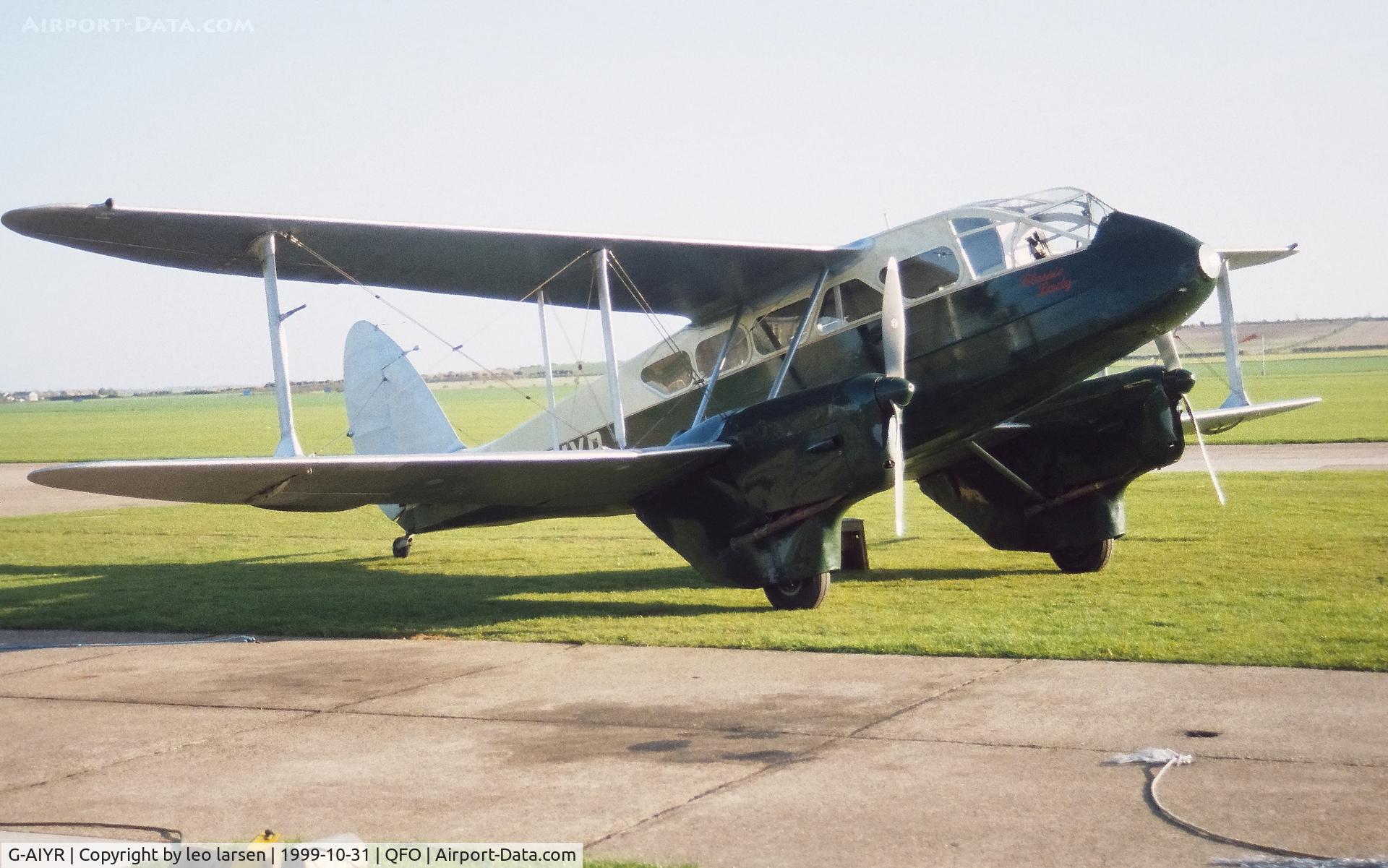G-AIYR, 1943 De Havilland DH-89A Dominie/Dragon Rapide C/N 6676, Duxford 31.10.99