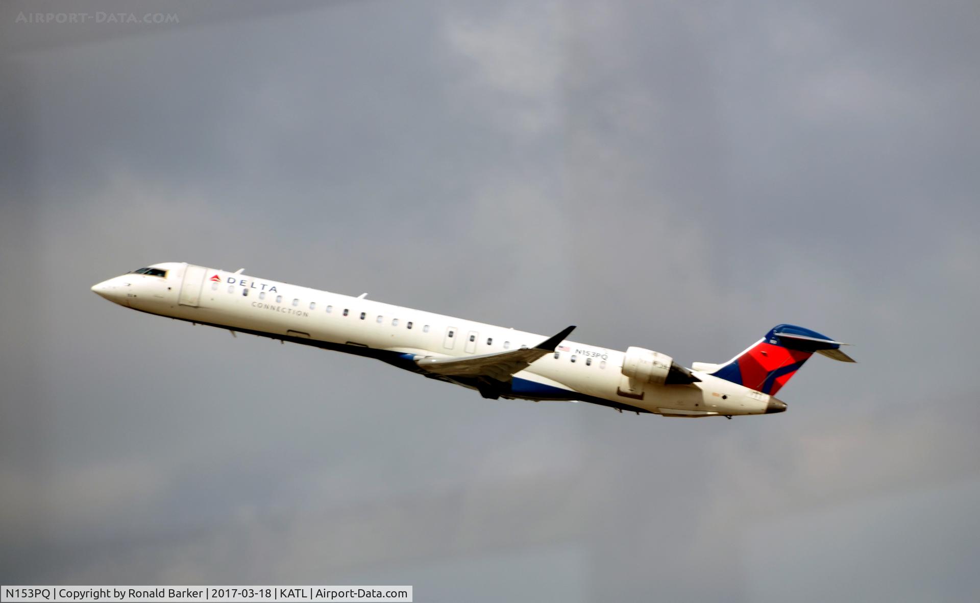 N153PQ, 2007 Bombardier CRJ-900ER (CL-600-2D24) C/N 15153, Takeoff Atlanta
