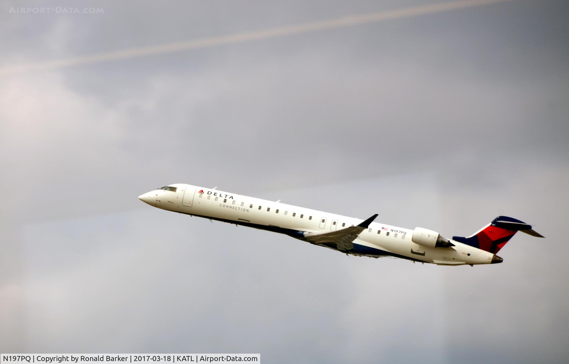 N197PQ, 2008 Bombardier CRJ-900ER (CL-600-2D24) C/N 15197, Takeoff Atlanta