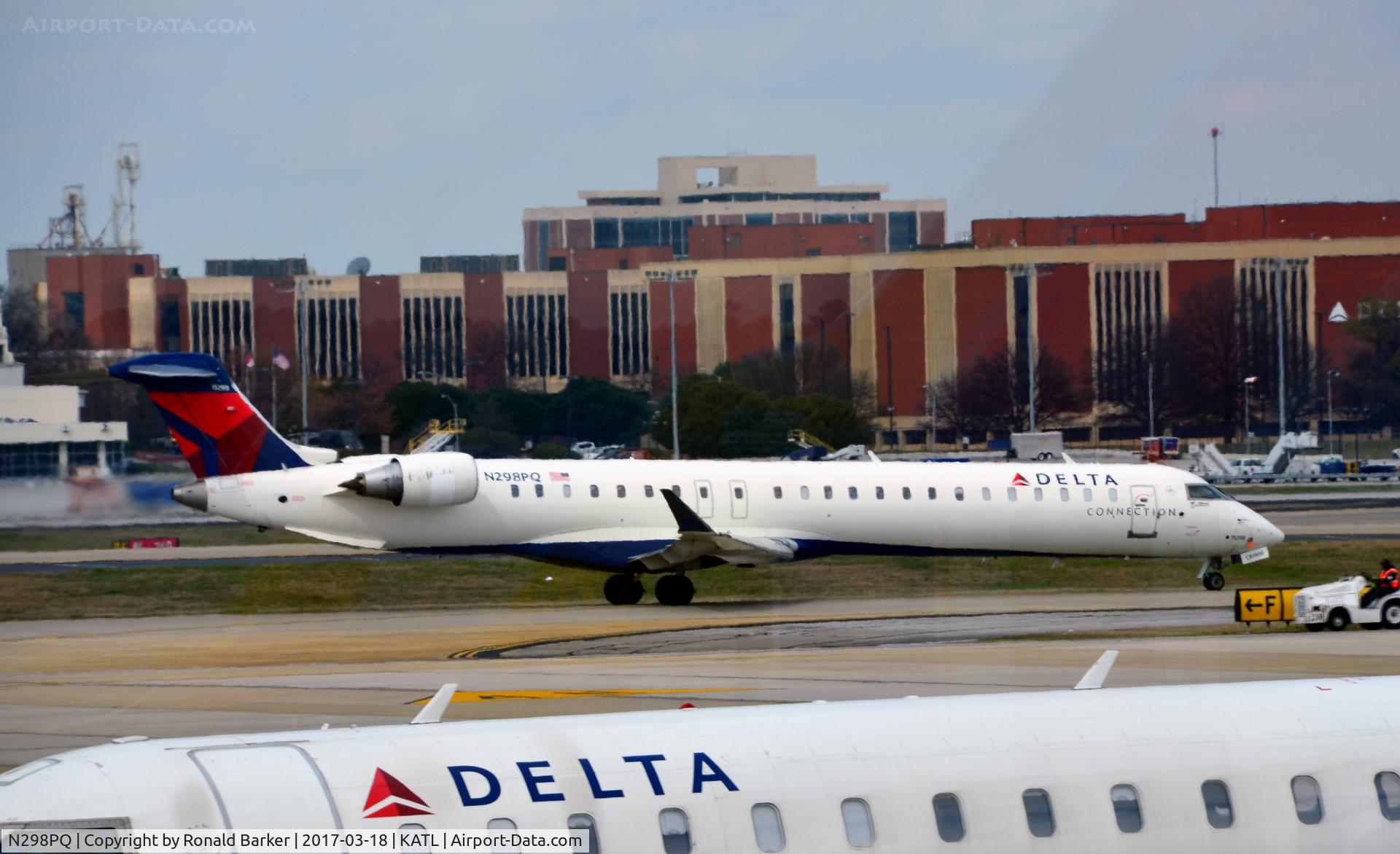 N298PQ, 2013 Bombardier CRJ-900 (CL-600-2D24) C/N 15298, Taxi Atlanta