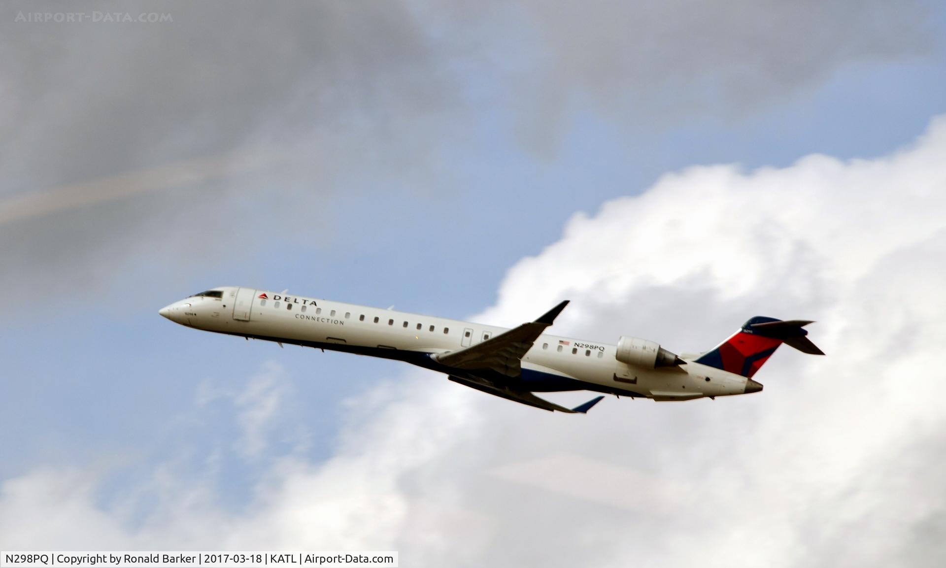 N298PQ, 2013 Bombardier CRJ-900 (CL-600-2D24) C/N 15298, Takeoff Atlanta
