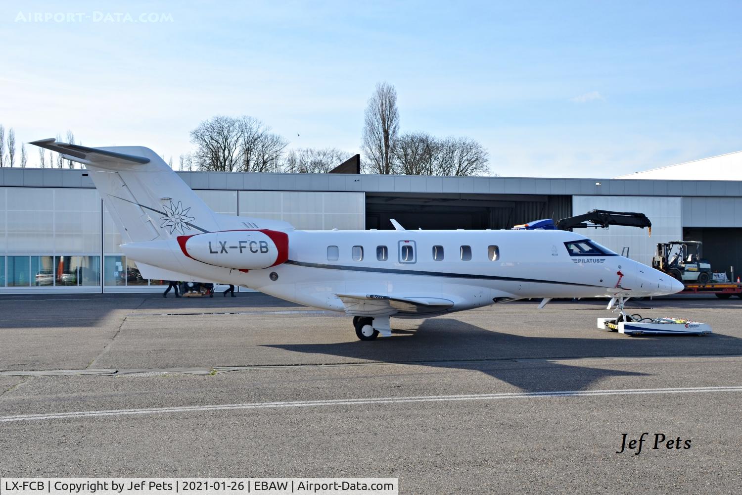 LX-FCB, 2018 Pilatus PC-24 C/N 124, At Antwerp Airport.