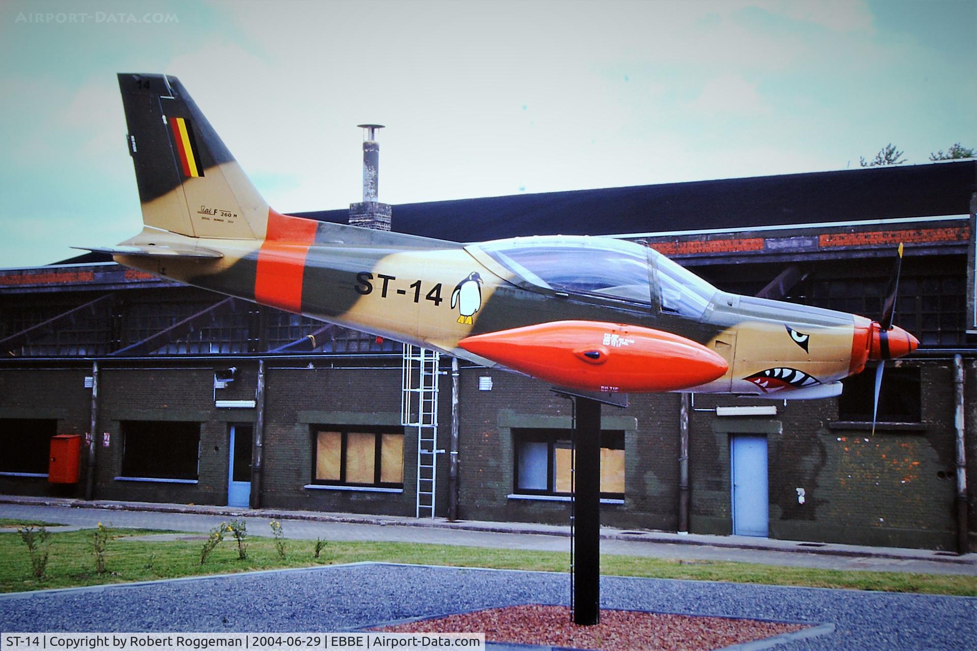 ST-14, 1970 SIAI-Marchetti SF-260MB C/N 10-14, PRESERVED.ON PYLON.
