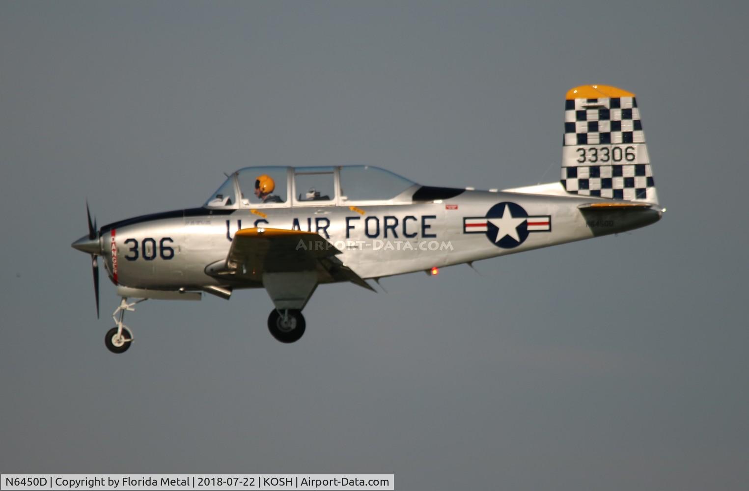 N6450D, Beech T-34A (A45) Mentor Mentor C/N G-67, EAA OSH 2018