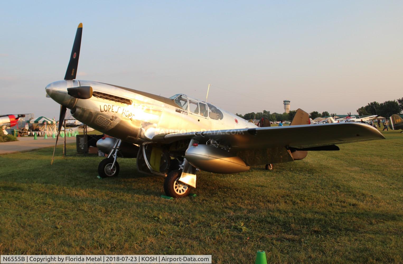 N6555B, 1943 North American P-51C Mustang C/N 103-26538, EAA OSH 2018