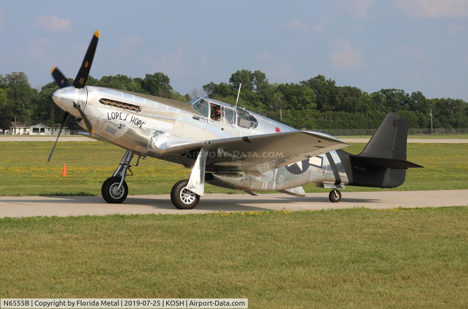 N6555B, 1943 North American P-51C Mustang C/N 103-26538, EAA OSH 2019