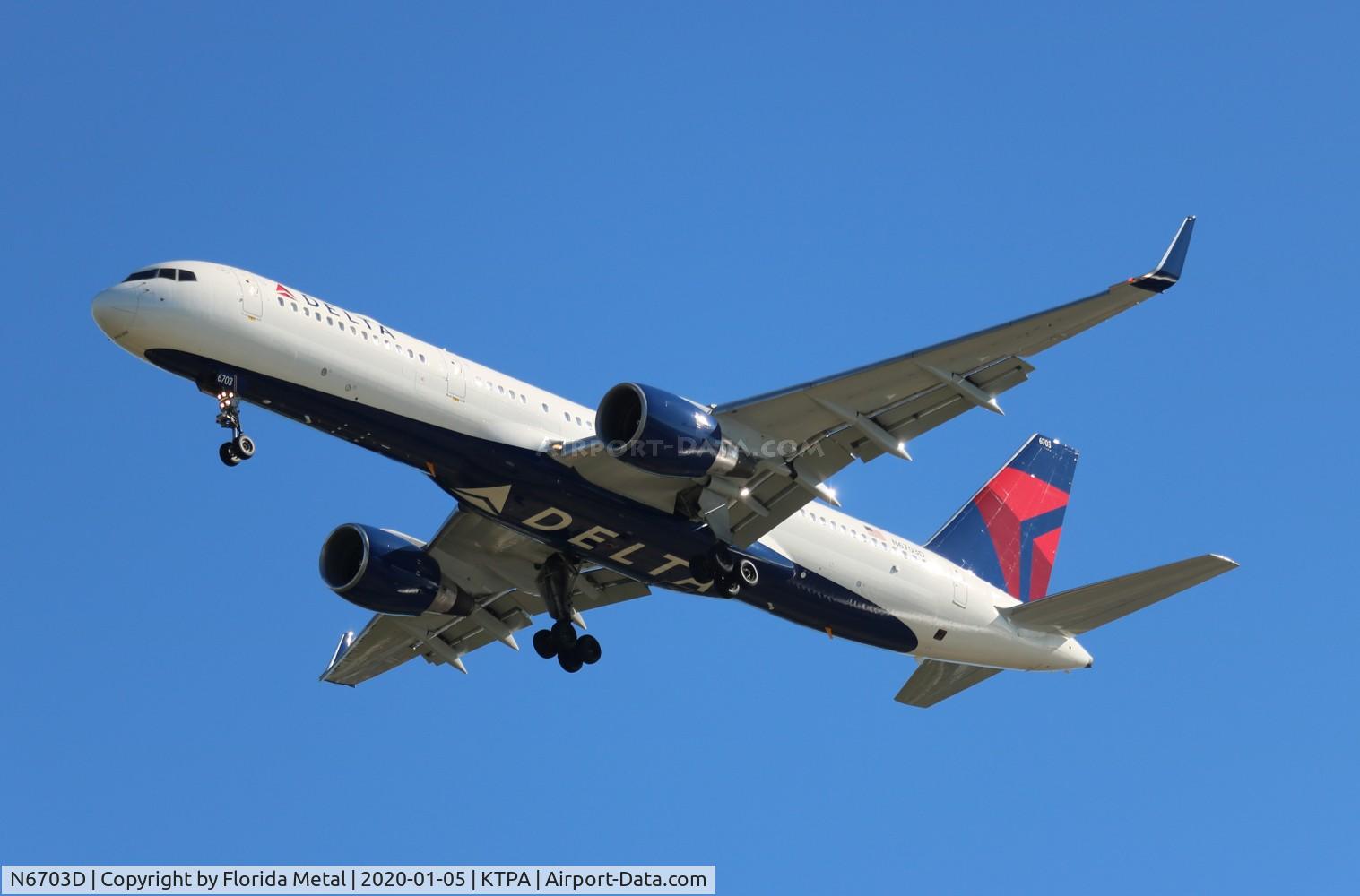 N6703D, 2000 Boeing 757-232 C/N 30234, TPA spotting 2020