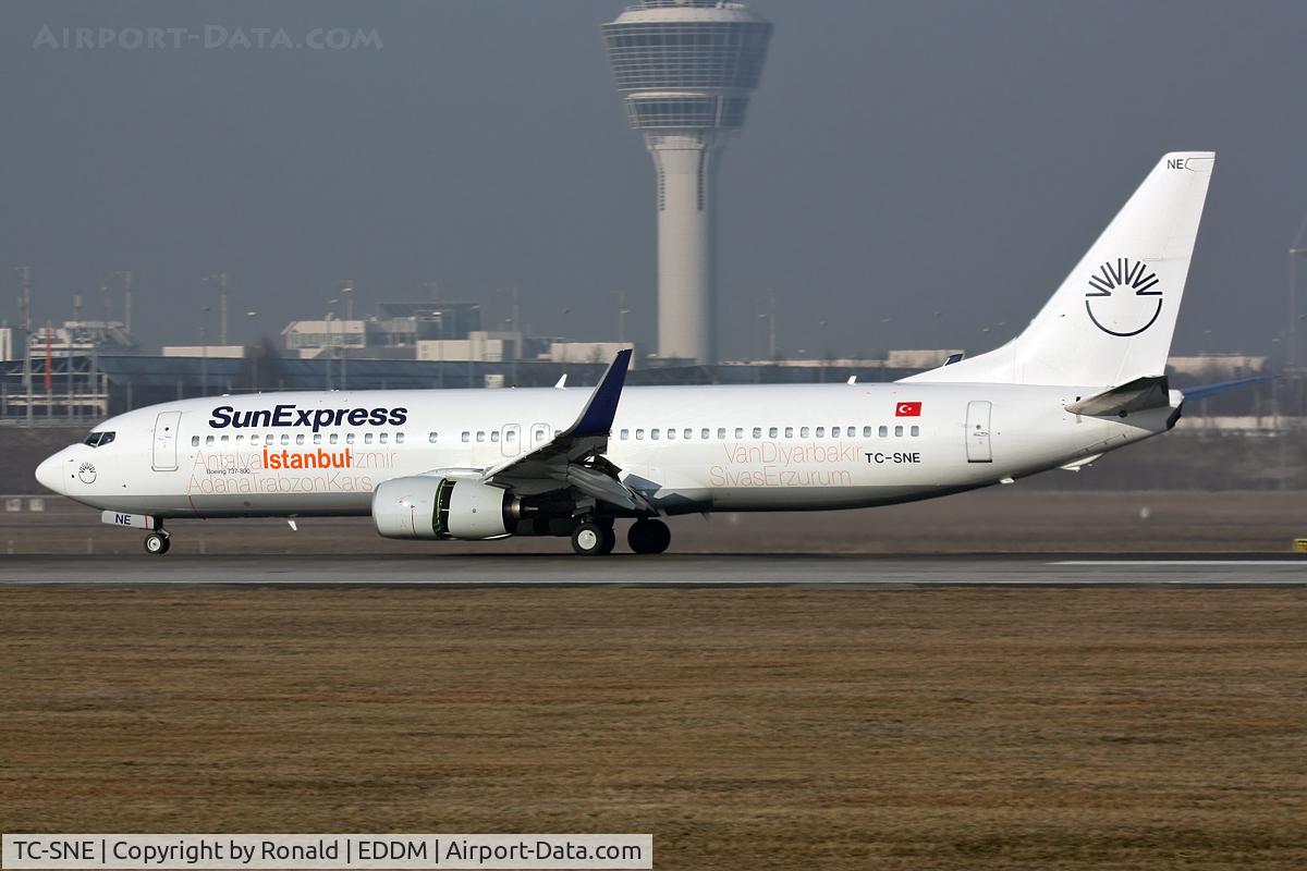 TC-SNE, 2008 Boeing 737-8HX C/N 29684, at munchen