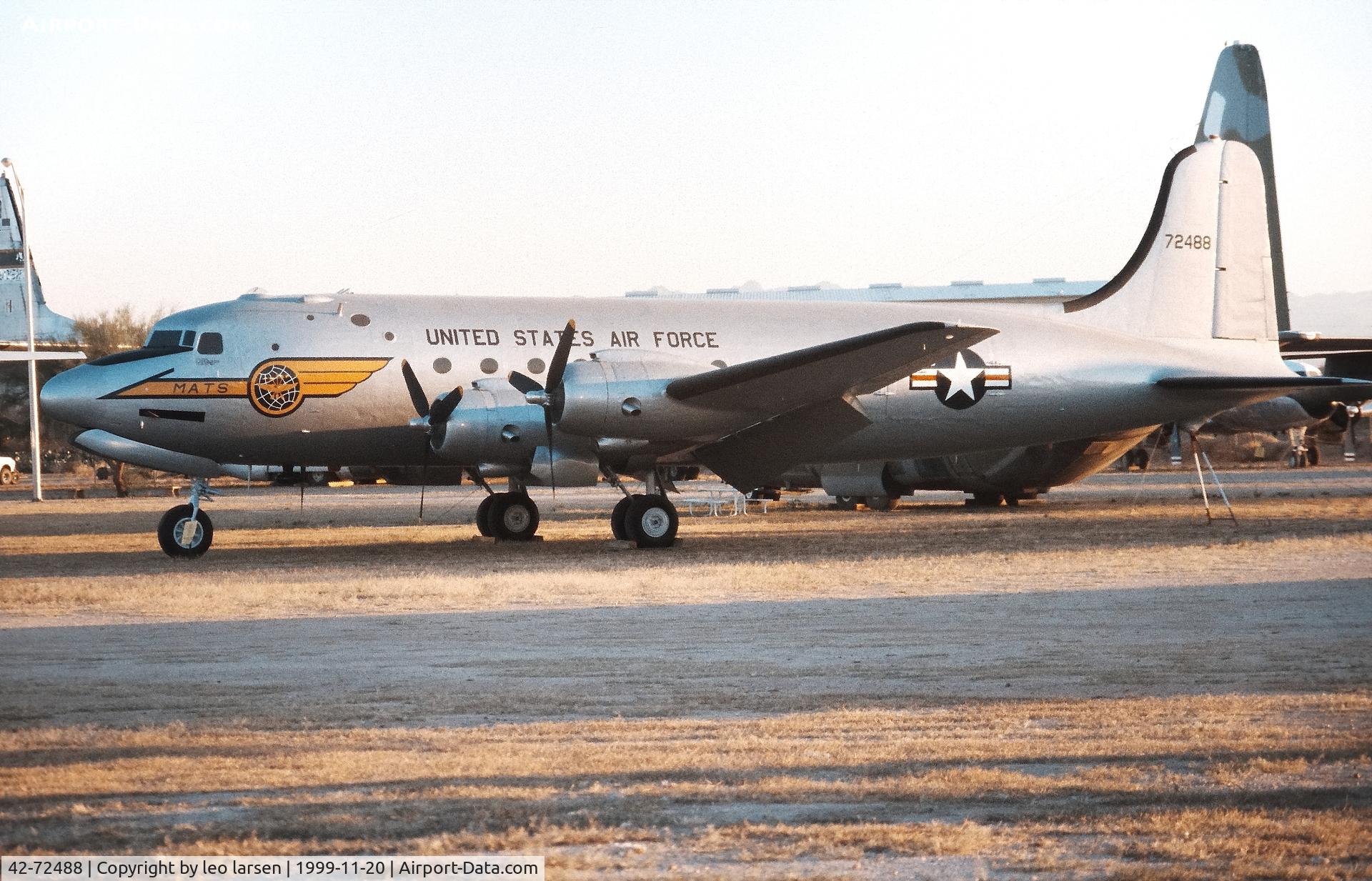 42-72488, Douglas C-54D Skymaster C/N 10593/324, Pima Air Museum 20.11.1999