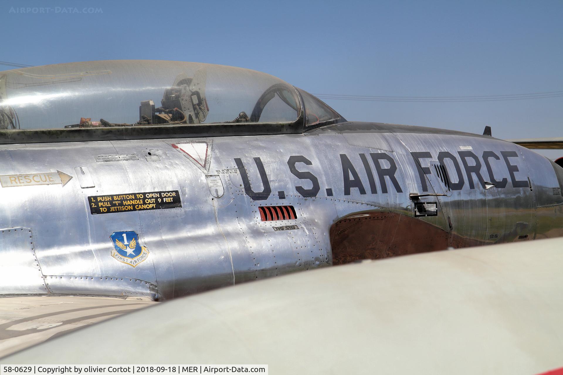 58-0629, 1958 Lockheed T-33A Shooting Star C/N 580-1598, sept 2018