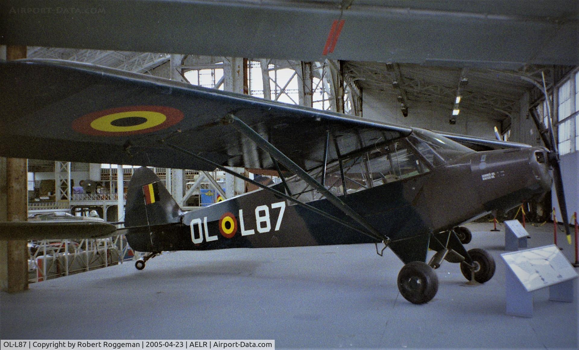 OL-L87, Piper L-18C Super Cub (PA-18-95) C/N 18-3149, PRESERVED. Brussels Air Museum. LICHT VLIEGWEZEN.