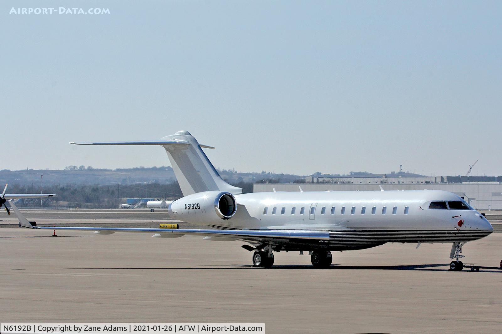 N6192B, 2015 Bombardier BD-700-1A10 Global 6000 C/N 9708, On the ramp at Alliance Airport - Fort Worth, TX