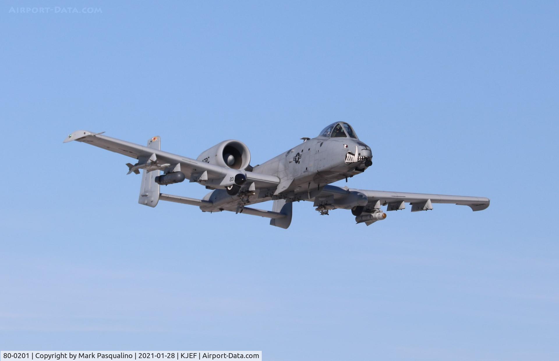 80-0201, 1980 Fairchild Repubic A-10C Thunderbolt II C/N A10-0551, Fairchild Republic A-10C