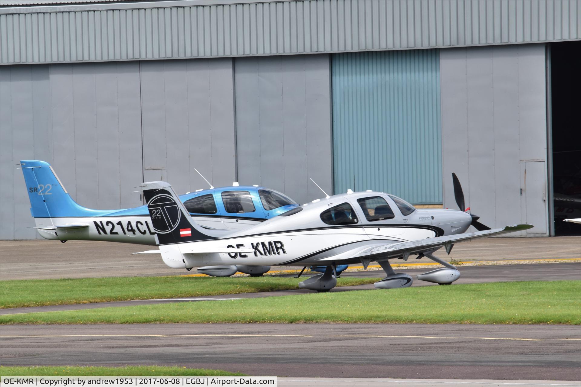 OE-KMR, Cirrus SR22-GTS Turbo C/N 0557, OE-KMR at Gloucestershire Airport.