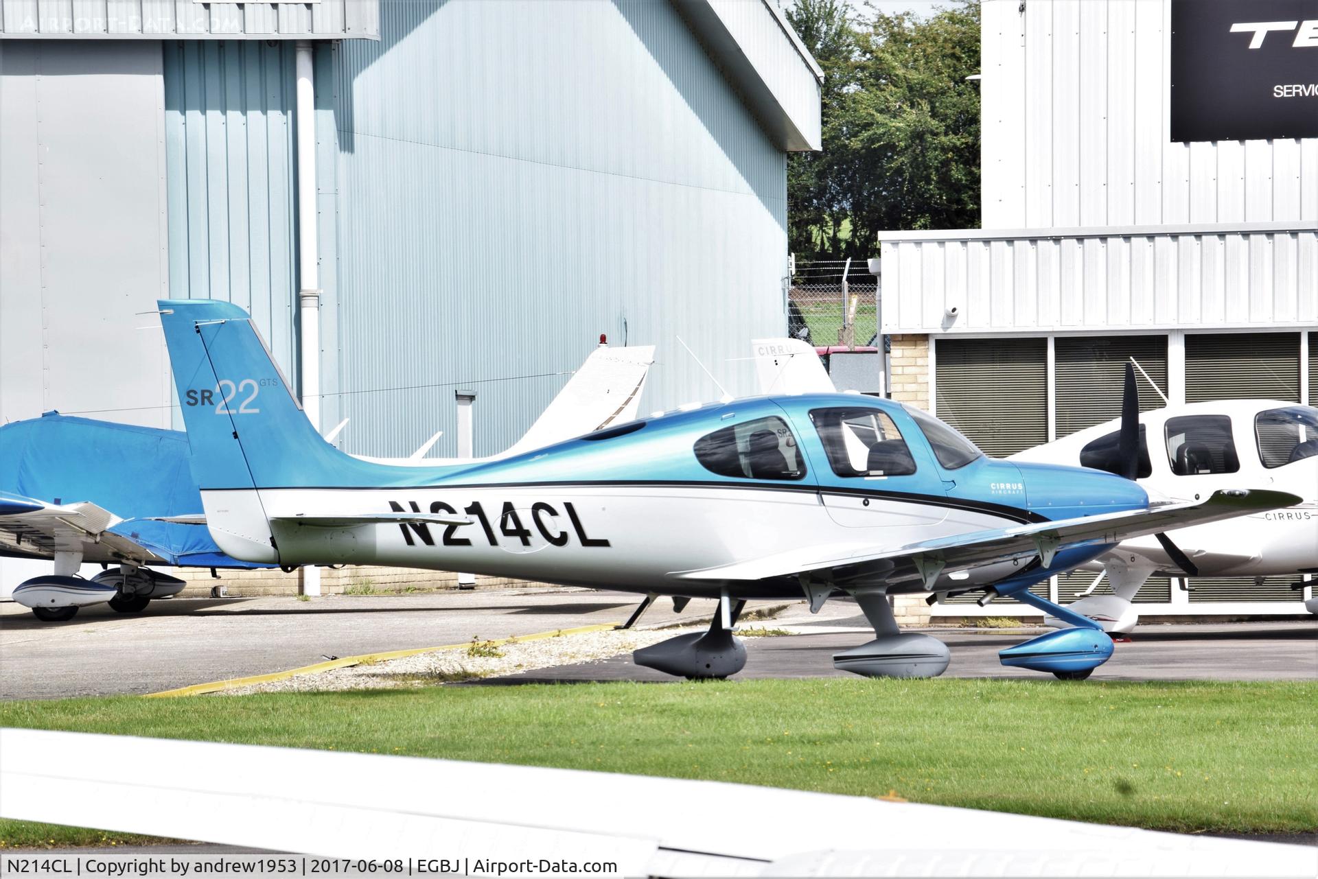 N214CL, 2012 Cirrus SR22 GTS C/N 3830, N214CL at Gloucestershire Airport.