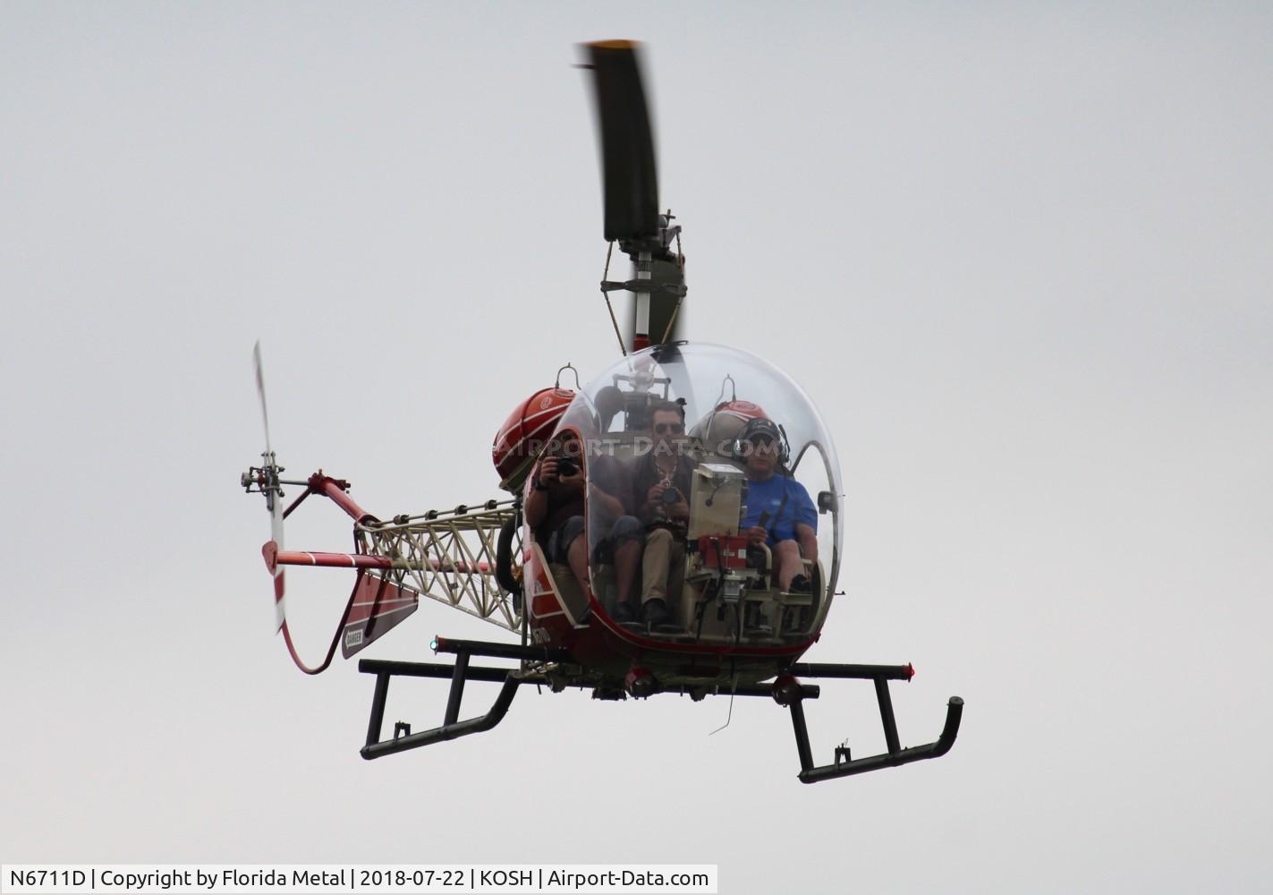 N6711D, 1958 Bell 47G-2 C/N 2192, EAA OSH 2018